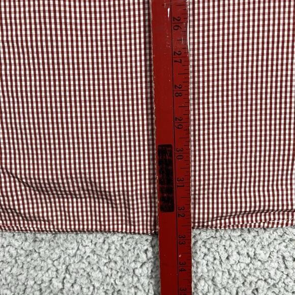 Ermenegildo Zegna Shirt Men XL Red Button Long Sleeve Made Italy Soft - Picture 14 of 15